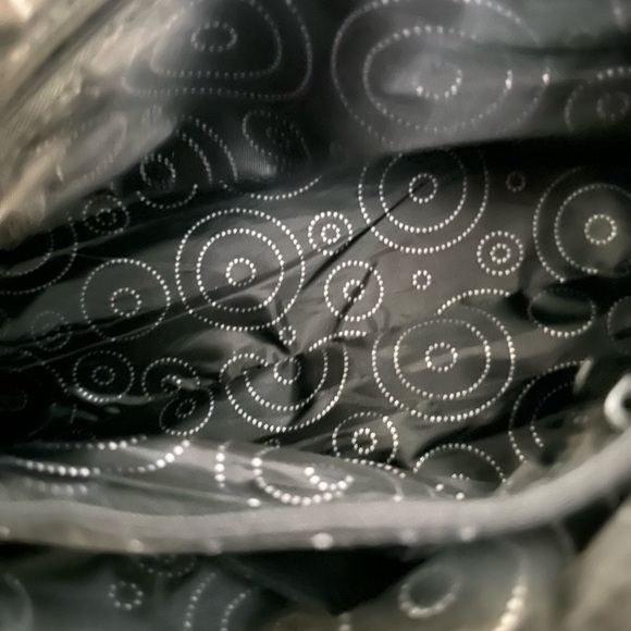 Elegant Black Vegan Leather Handbag - Picture 2 of 6